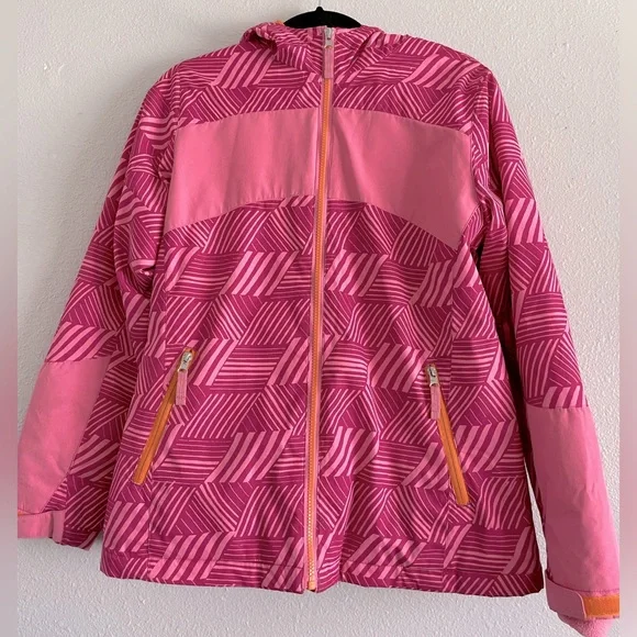 Lands End XL/16 Girls Kids Winter Outdoor Hooded Puffer Jacket
