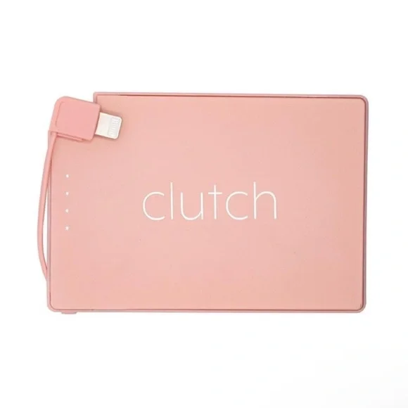 Clutch Pro Portable pink iPhone lightning Charger NWT in box