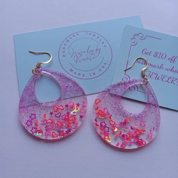 Hand Crafted Barbie's Dreams Collection Earrings