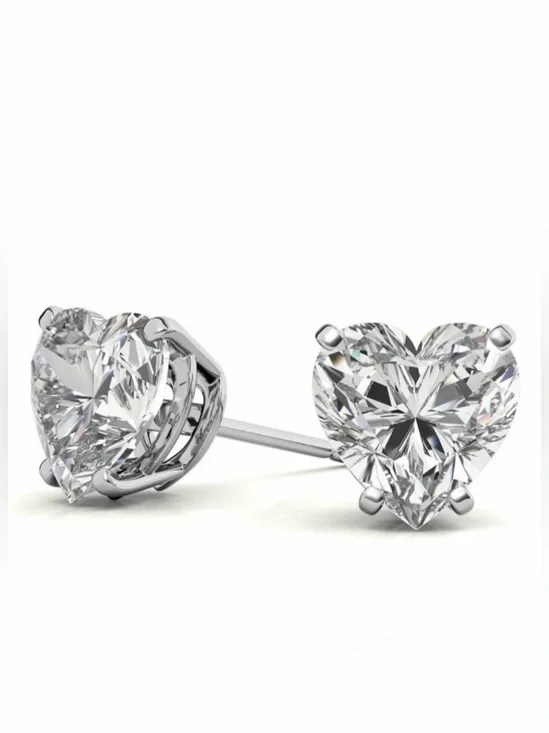 4CT 925 MOISSANITE STUDS