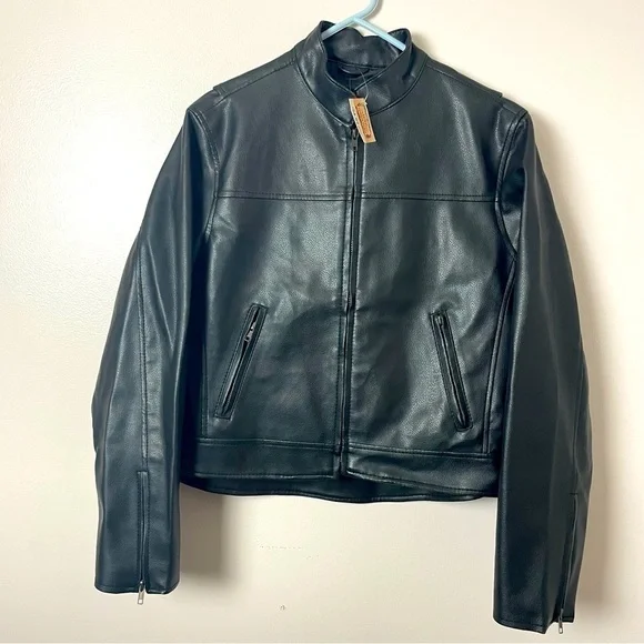 Casual Outfitters Moto Jacket - Black - Size Small - New With Tags