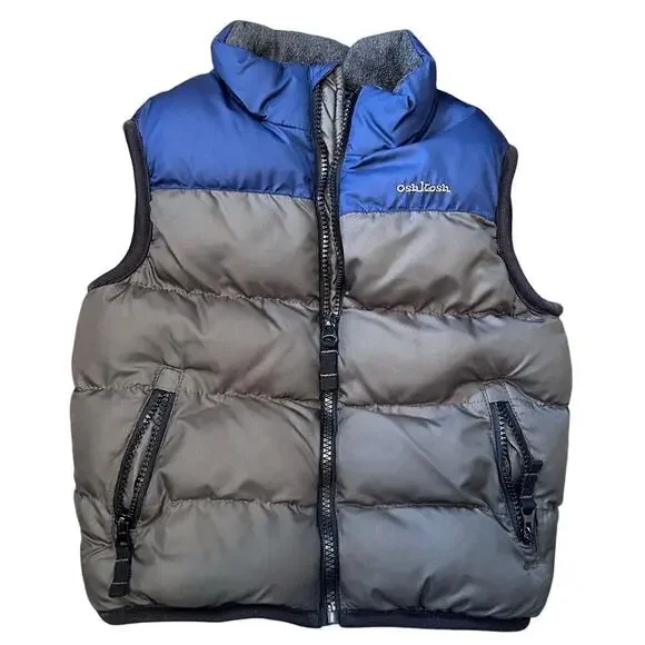 OshKosh Fleece lined puffer vest Boys size 3T