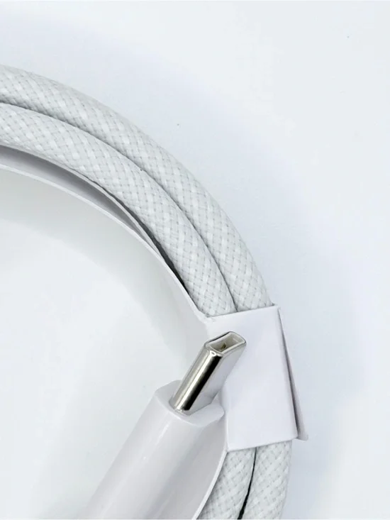 3-Pack Braided USB-C to USB-C 60W Fast Charging Cables 3.3FT White