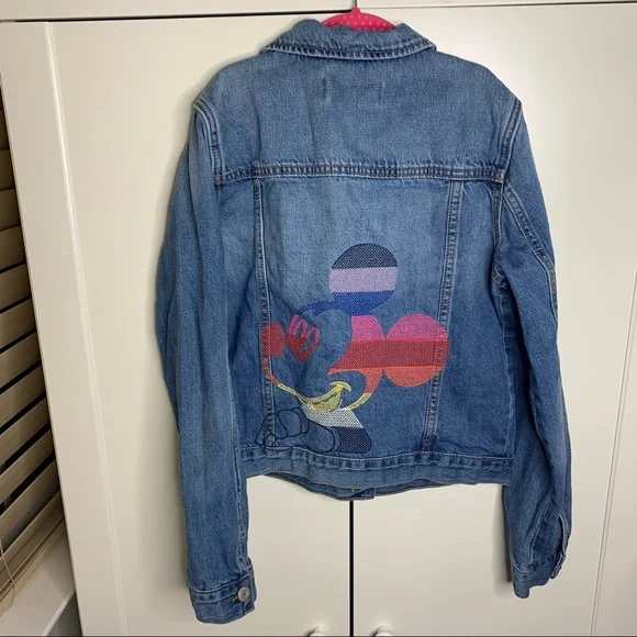Kids’ Gap Disney Embroidered Mickey Mouse Head Jean Jacket