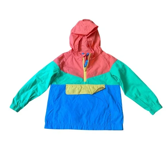 Cat & Jack Windbreaker Kids Multicolor Colorblock Anorak SIZE 4T