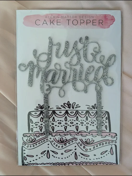 Silver Glittered 