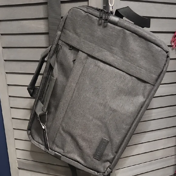 Sleek Gray Laptop Bag for Men