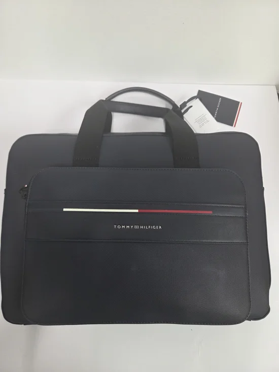Tommy Hilfiger Blue Navy Men's Laptop Briefcase