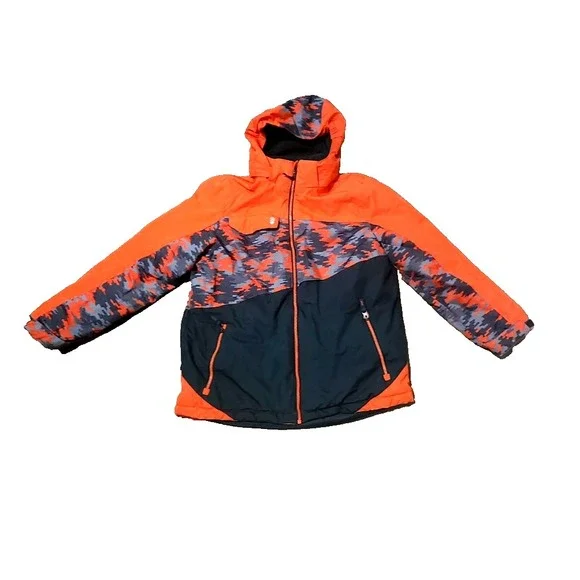 Free Country Boys Winter Jacket Gary Orange with Removable‎ Hood XL 18/20