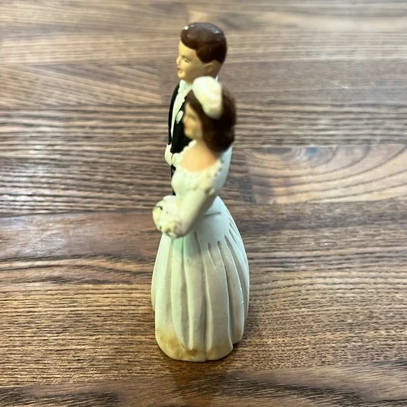 💍 Vintage 1956 PFEIL & INC. Molding Bride & Groom Wedding Cake Topper Figurine