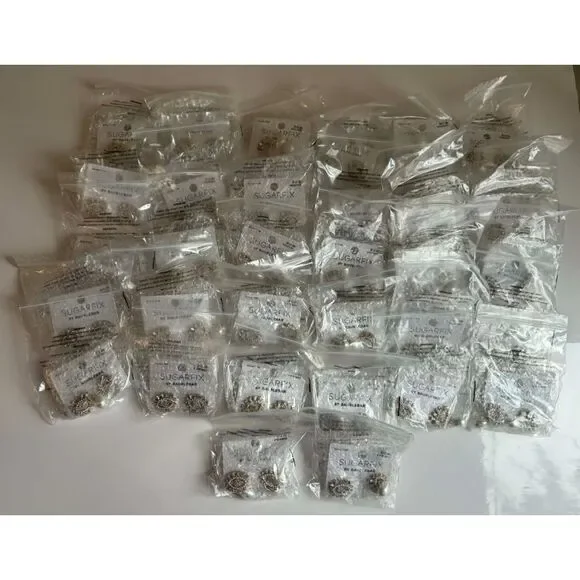 Baublebar Sugarfix Evil Eye Tear Drop Faux Pearl Drop Earrings Lot of 32