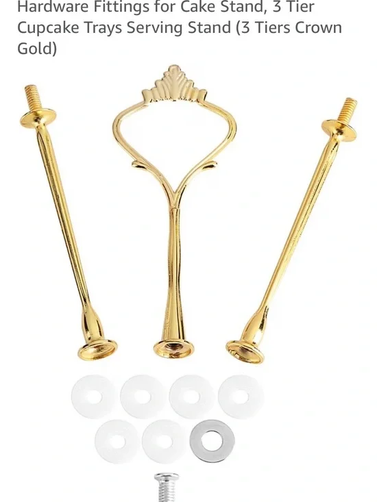 Happy Birthday Cake Topper —with set of 3 tier cake hardware kits.