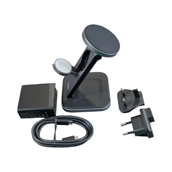BbU Satechi 3-in-1 Foldable Qi2 Wireless Charging Stand Travel Adapters Tested