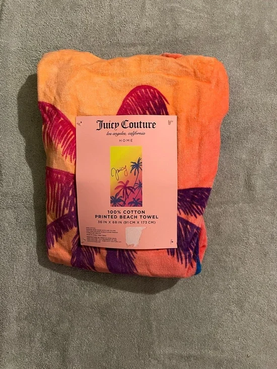 Juicy Couture Palm Trees at Sunset Beach Towel