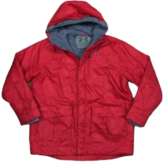 UNDER ARMOUR Winter Jacket Youth Large YLG Red Cold Gear Excellent