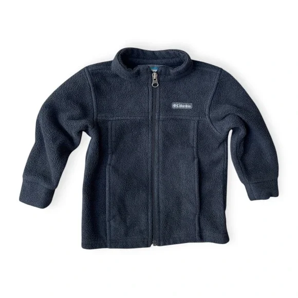Columbia Baby Black Steens Mountain Full Zip Fleece Jacket 12-18 Months