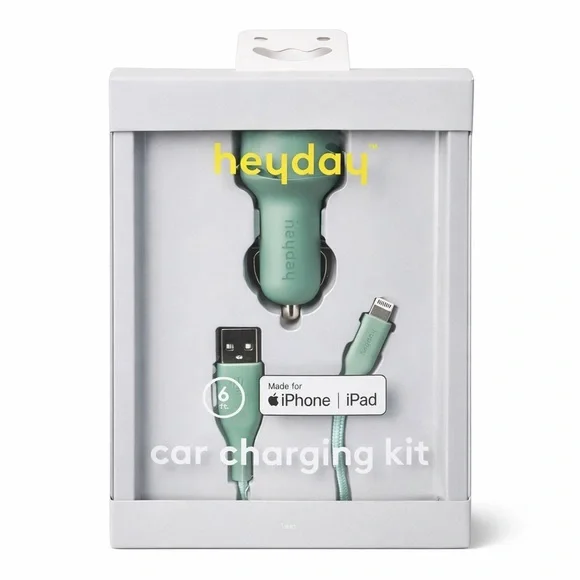 Heyday Mint Car Charger for iPhone and iPad