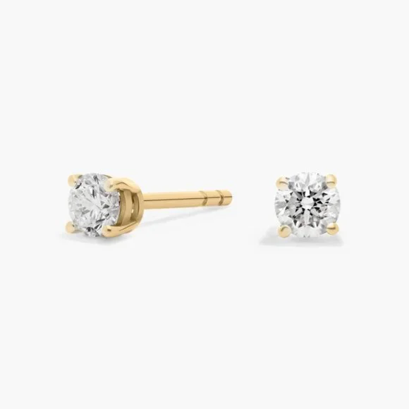 Blue Nile Natural Diamond Stud Earrings in 14k Yellow Gold (1/3 ct. tw.)