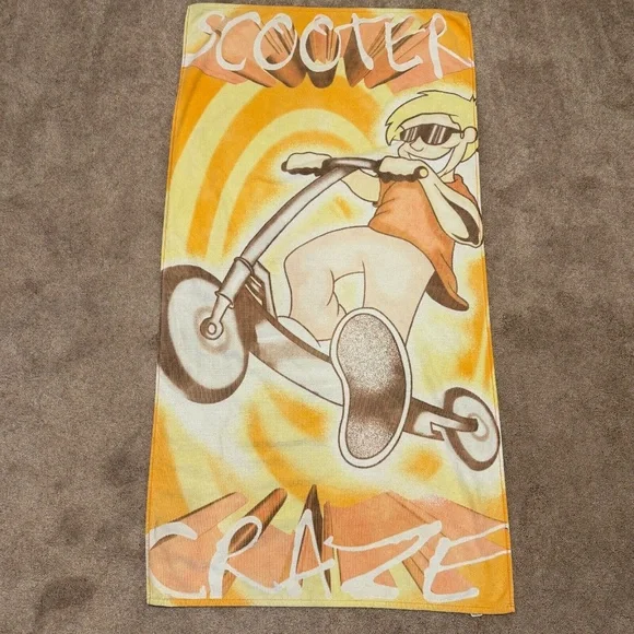 Vintage Jay Tranco Scooter Craze Beach Towel 52