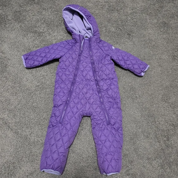 Snozu Lavender Quilted Baby Snowsuit 24M