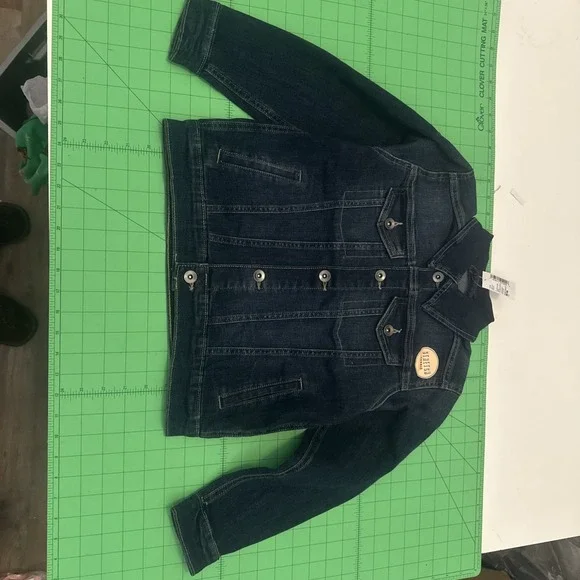 Place Denim Jean Jacket Girl's Size 7/8 New With Stretch