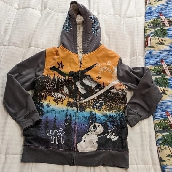 𝅺OLD Navy Extra Large fuzzy snowboard hoodie