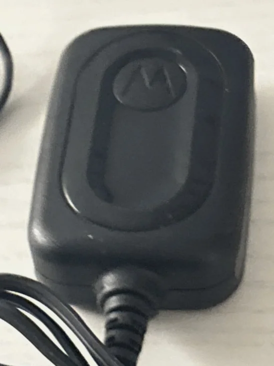 Motorola Black Wall Power Adapter with Cord