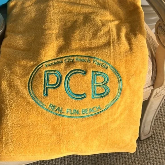 Panama City Beach 🏖️ Florida PCB Beach 🏖️Towel New! “Real Fun Beach” 35”x60”