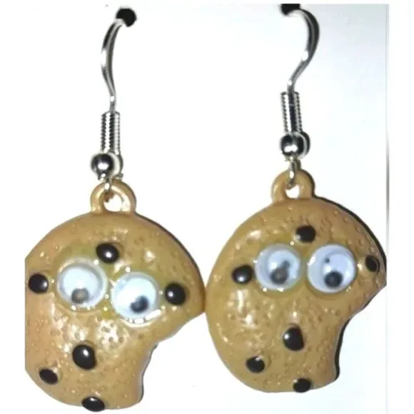 Handmade Super cute cookie earrings