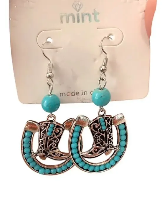 Cowgirl Luck Dangle Earrings
