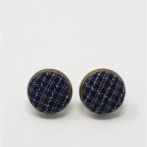 New Handmade | Upcycled Button Stud Earrings