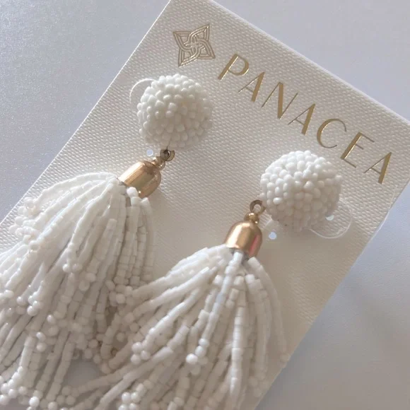 Panacea Beaded Tassel Earrings