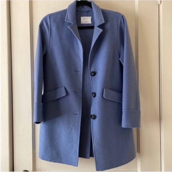 Zara Blue Kids Coat Size 13-14