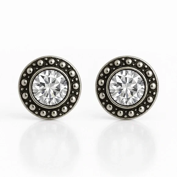 Silver Tone Fashionable  Casual Earrings