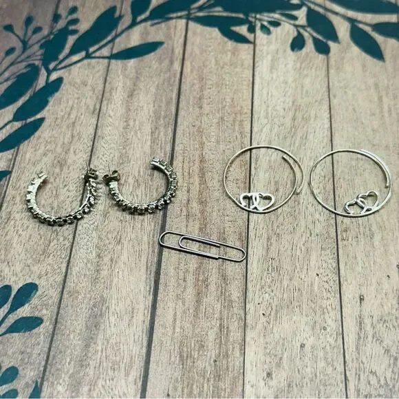 Silver Hoop‎ Earring Bundle B5