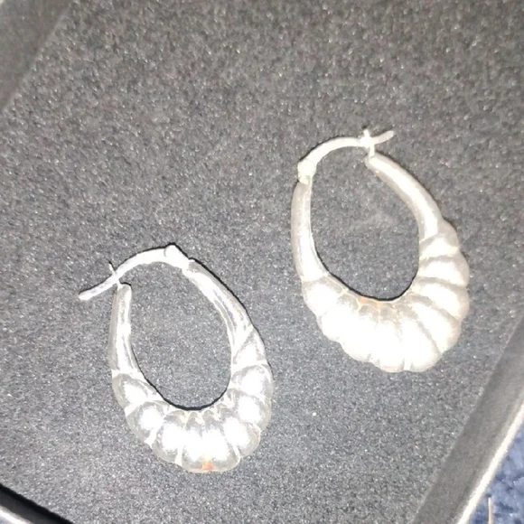 Scrap Silver Hoop Earrings Different Sizes