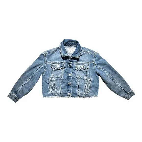 Girls Justice Cropped Denim Jacket – Size 8