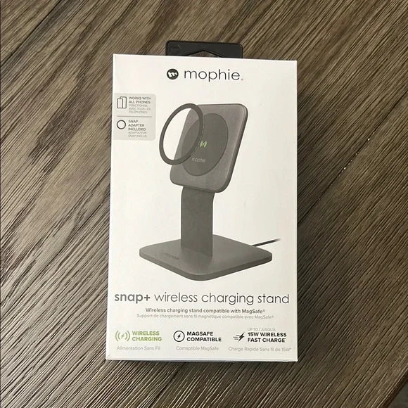 Mophie – Snap Plus Magsafe Wireless Charging Stand 15w – Black