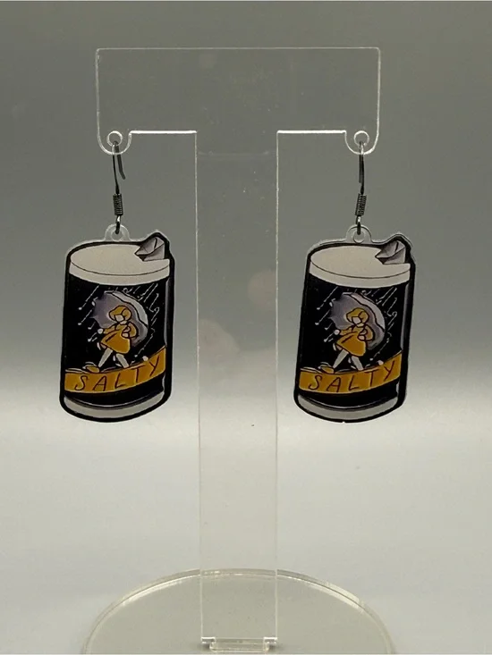 Salty Dangle Earrings - Handmade #E0500C