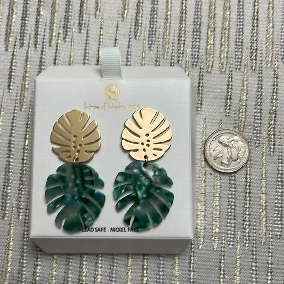 House of Harlow 1960 🏝️Palm Drop Earrings