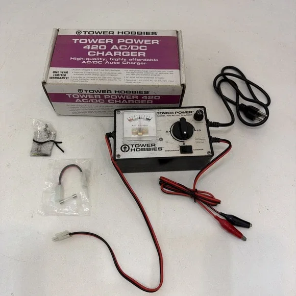 Vintage Tower Hobbies Tower Power Model 420 AC/DC Charger/ Discharger
