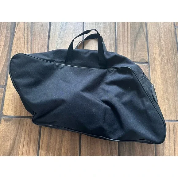 Harley Davidson Harley Motorcycle Black Canvas Tank Travel Luggage 19