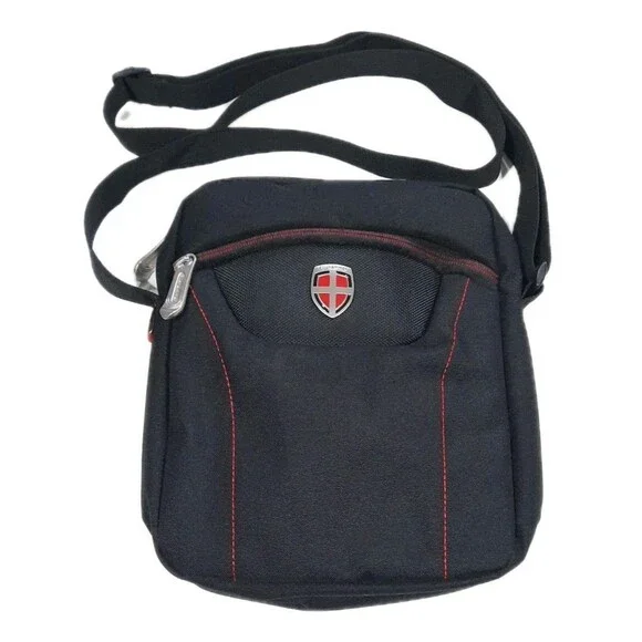 Ellehammer Copenhagen 2 Scandanavian Black Travel Crossbody Bag Tablet Case NEW