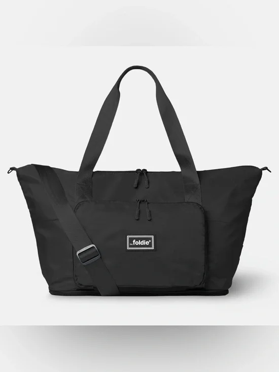 NWT $79 The Foldie Black Travel Bag