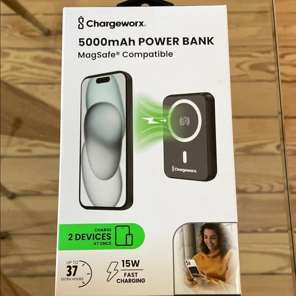 Black 5000mAh MagSafe Wireless Charger