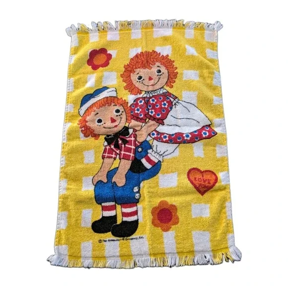 Raggedy Ann & Andy Hand Dish Towel Wamsutta 25