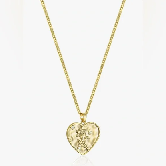 14K GOLD PLATED BIRTHDAY FLOWER NECKLACE- MAY