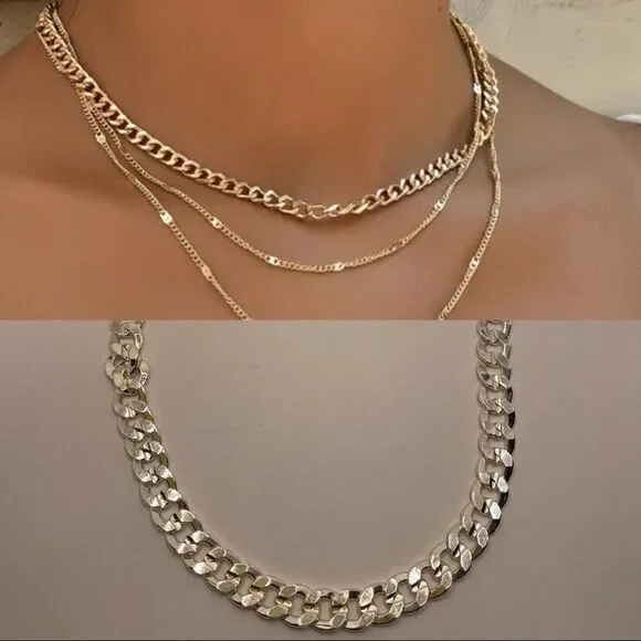 EVRY necklace silver tone like new