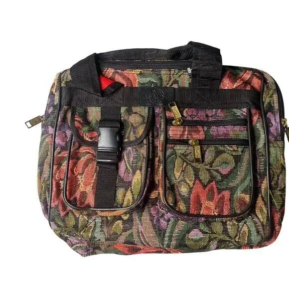 Vintage NWOT Tapestry Duffle Bag Travel Weekender bag