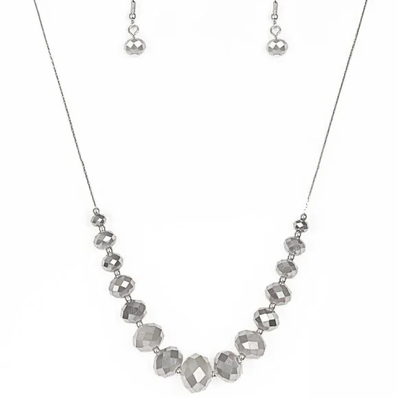 CRYSTAL Carriages Silver Necklace